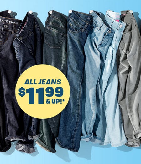 All Jeans $11.99 and Up from The Children's Place