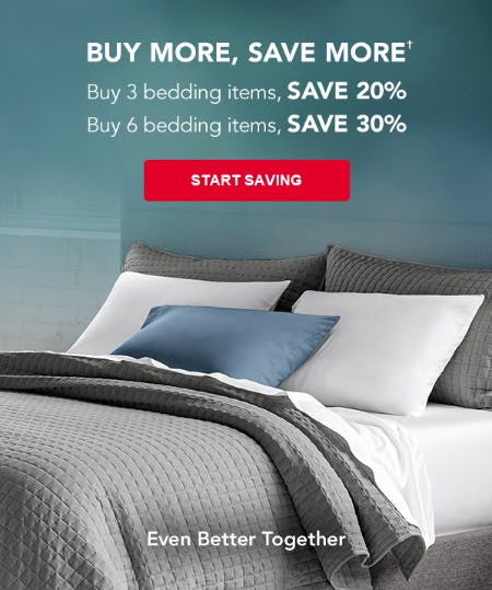 Buy More, Save More on Beddings from Sleep Number