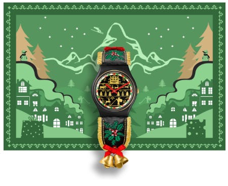 Have Yourself a Golden Merry Time from Swatch