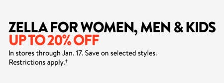 Up to 20% Off Zella for Women, Men and Kids
