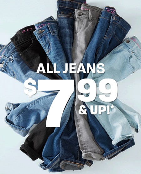 All Jeans $7.99 and Up from The Children's Place
