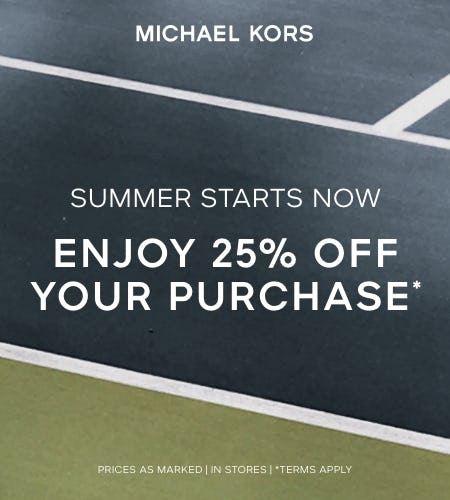 Summer Full Price Event from Michael Kors