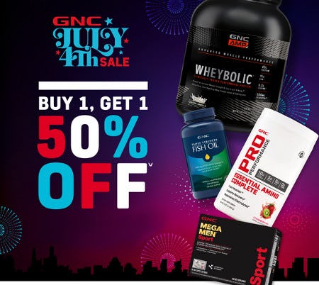 GNC July 4th Sale from GNC