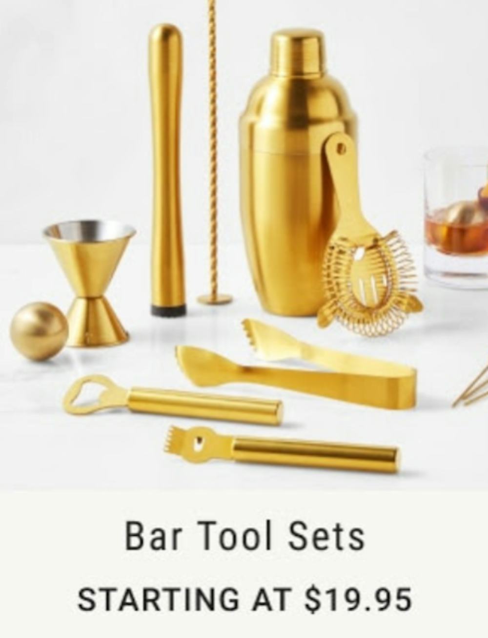 Starting at $19.95 Bar Tool Sets