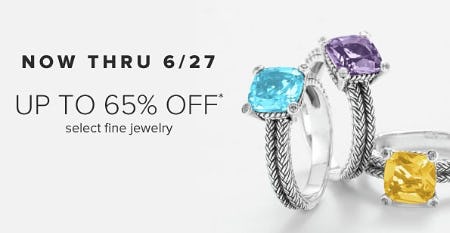 Up to 65% Off Select Fine Jewelry