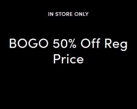 BOGO 50% Off Regular Price