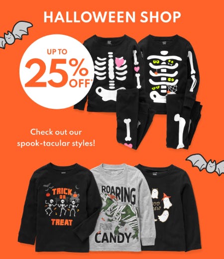 Up to 25% Off Spook-Tacular Styles from Carter's
