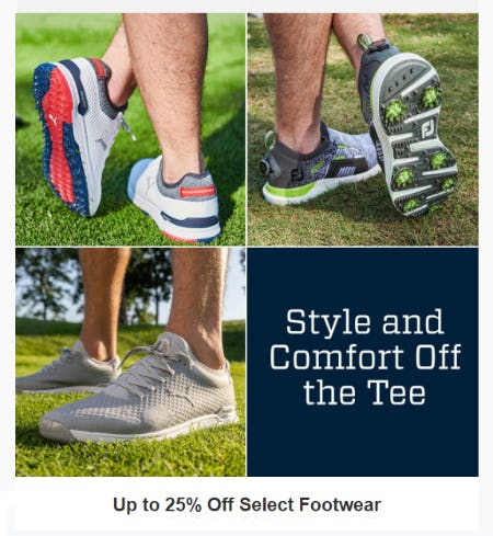 Up to 25% Off on Select Footwear from Golf Galaxy