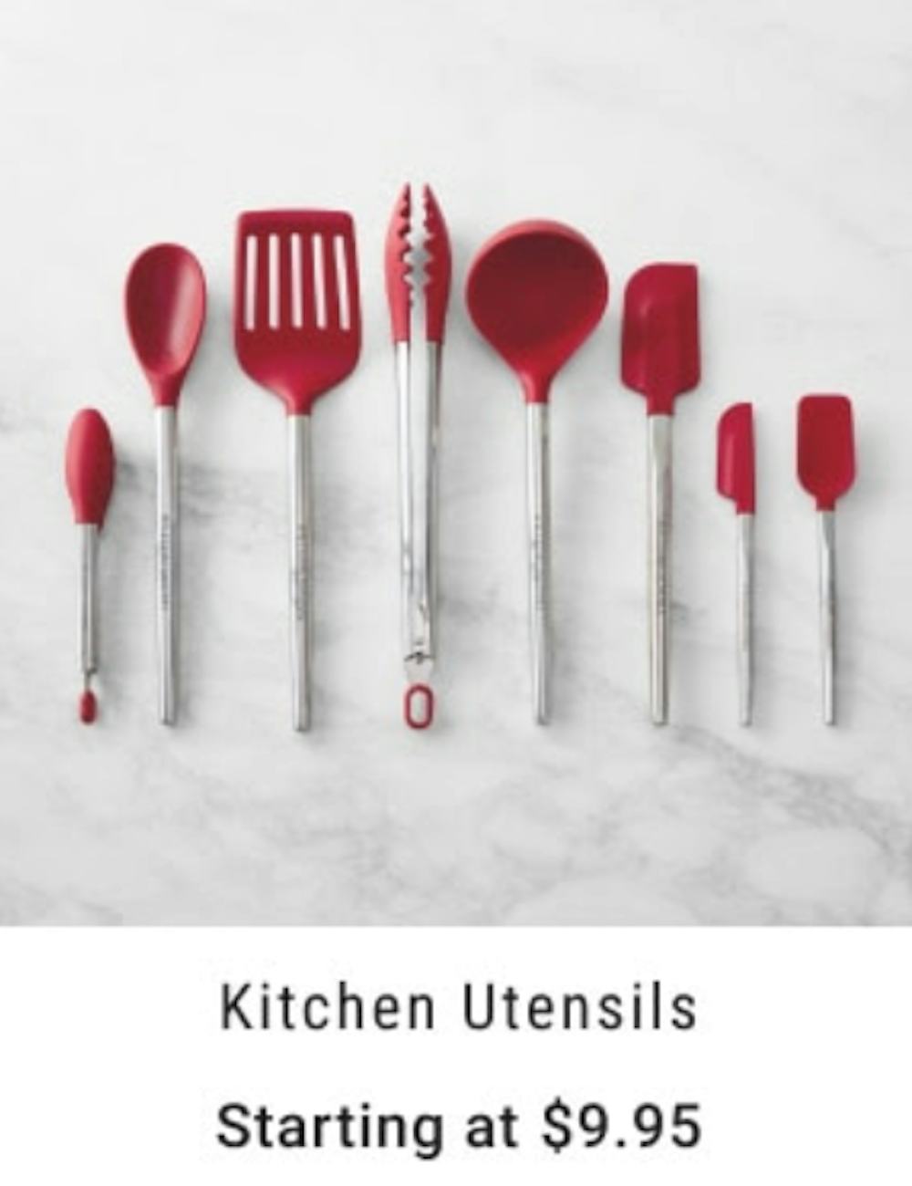 Starting at $9.95 Kitchen Utensils