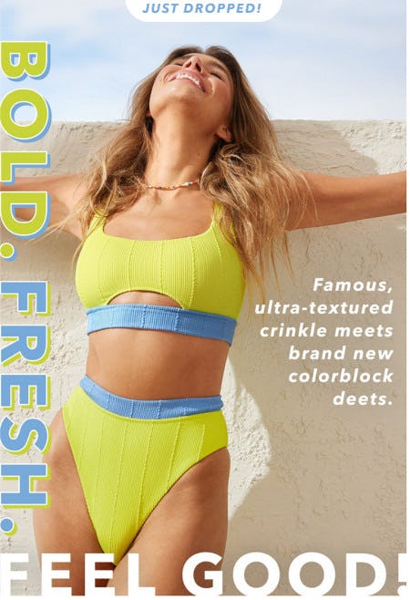 Introducing: Colorblock Crinkle Swim from Aerie