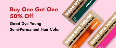 Buy One Get One 50% Off Good Dye Young Semi-Permanent Hair Color from Sally Beauty Supply