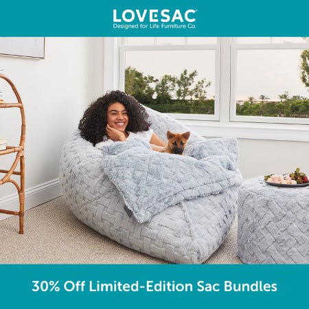 30% Off Limited-Edition Sac Bundles from Lovesac Alternative Furniture
