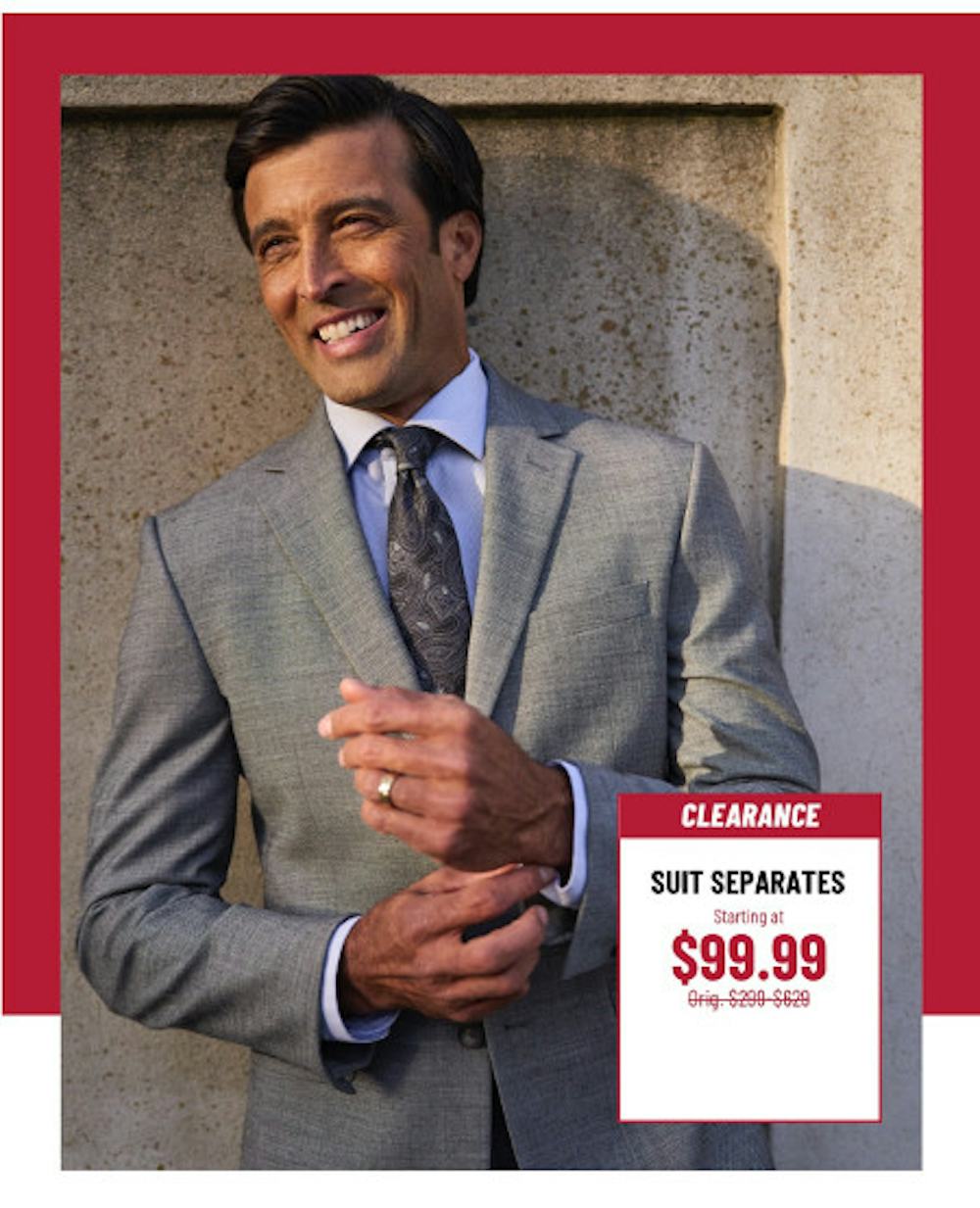 Clearance Suit Separates Starting at $99.99