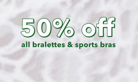 50% Off All Bralettes and Sports Bras from Aerie