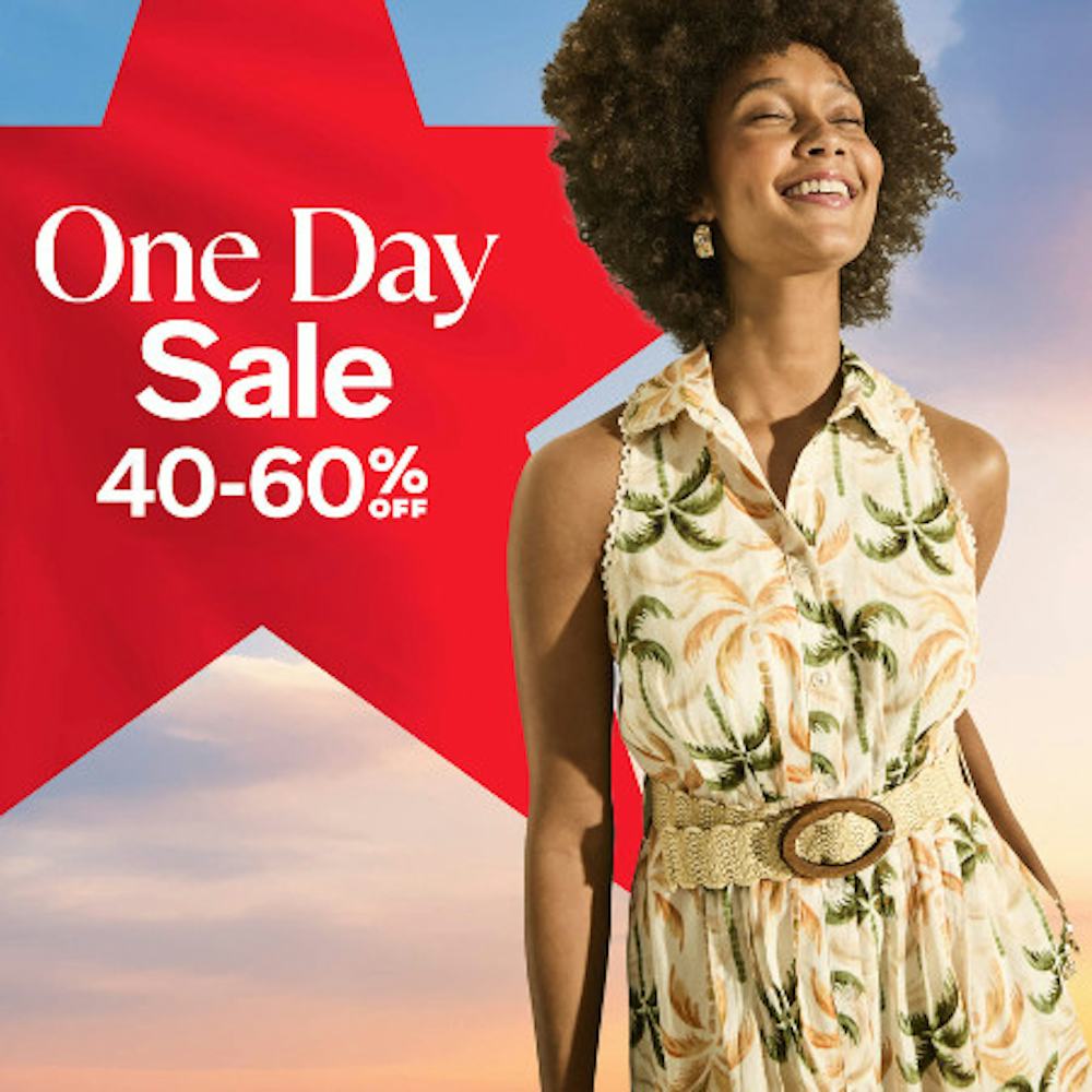 One Day Sale 40-60% off
