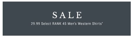 $29.99 Select RANK 45 Men's Western Shirts from Boot Barn Western And Work Wear