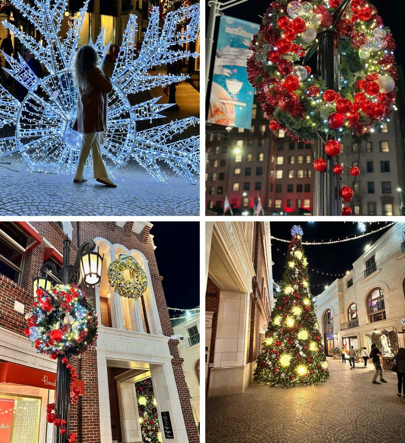 winter and christmas image collage