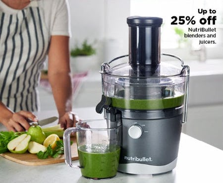 Up to 25% Off NutriBullet Blenders and Juicers from Kohl's