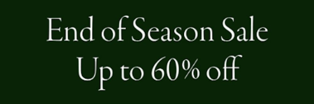 End of Season Sale