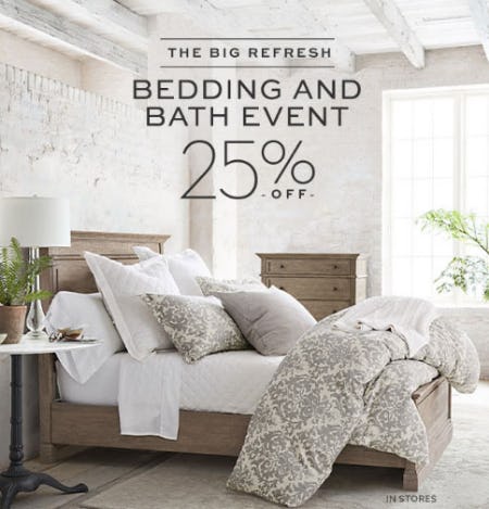 La Encantada Sales Pottery Barn 25 Off Bedding Bath Event