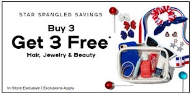 Buy 3, Get 3 Free Hair, Jewelry and Beauty