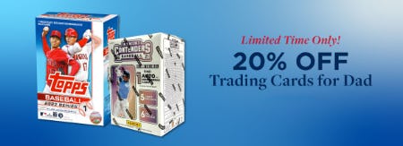 20% Off Trading Cards for Dads