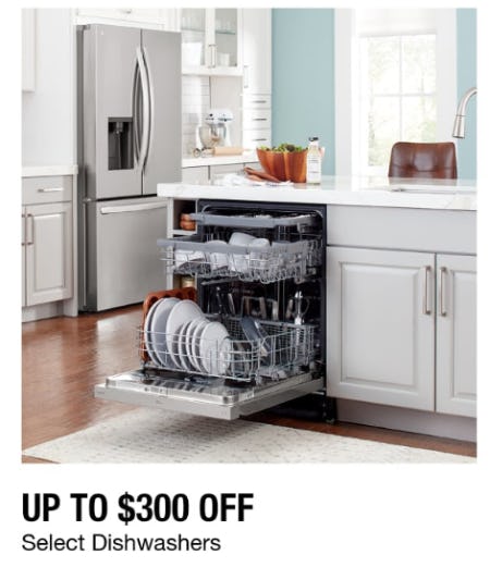 Up to $300 Off Select Dishwashers from Home Depot