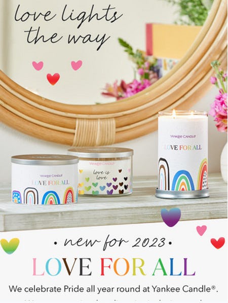 Introducing our 2023 Pride Candle: Love For All
