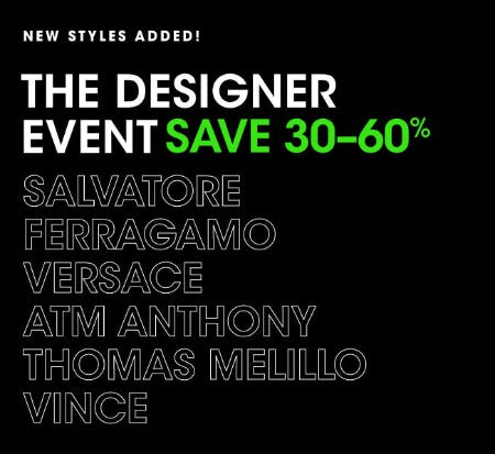 The Designer Event Save 30-60%