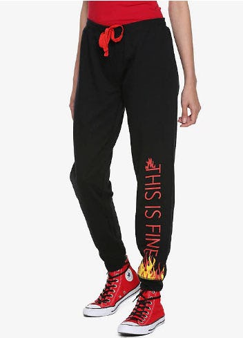 This is Fine Fire Girls Jogger Pants from Hot Topic