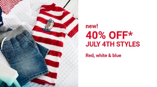 40% Off July 4th Styles
