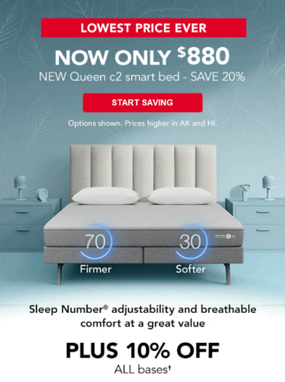 c2 Smart Bed - Sleep Number