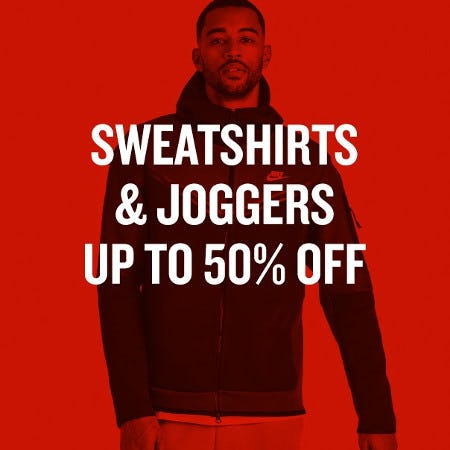Sweatshirts and Joggers Up to 50% Off from JD Sports