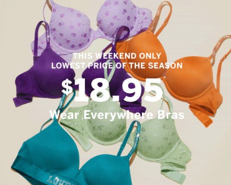 $18.95 Wear Everywhere Bras from Victoria's Secret