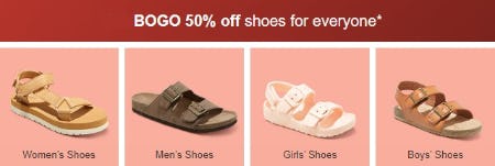 BOGO 50% Off Shoes from Target