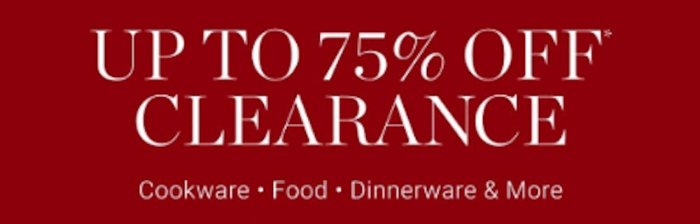 Up to 75% Off Clearance