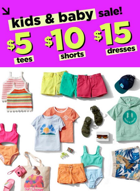 Kids & Baby Sale from Old Navy