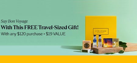 Free Travel-Sized Gift With Any $120 Purchase