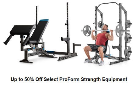 Up to 50% Off Select ProForm Strength Equipment
