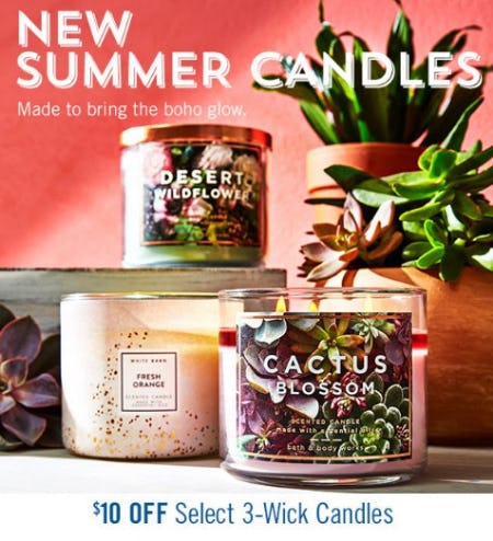 10 Off Select 3 Wick Candles At Bath Body Works