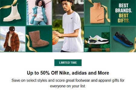 Up to 50% Off Nike, adidas and More from Dick's Sporting Goods