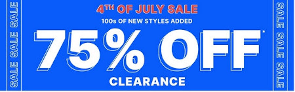 75% off Clearance