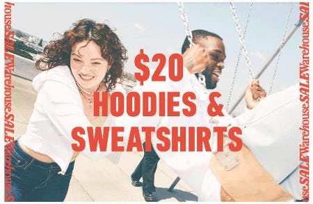 $20 Hoodies & Sweatshirts