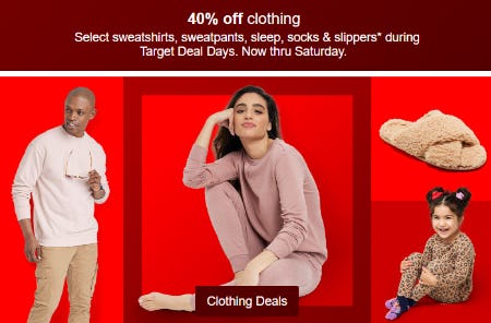 40% Off Clothing Deals from Target
