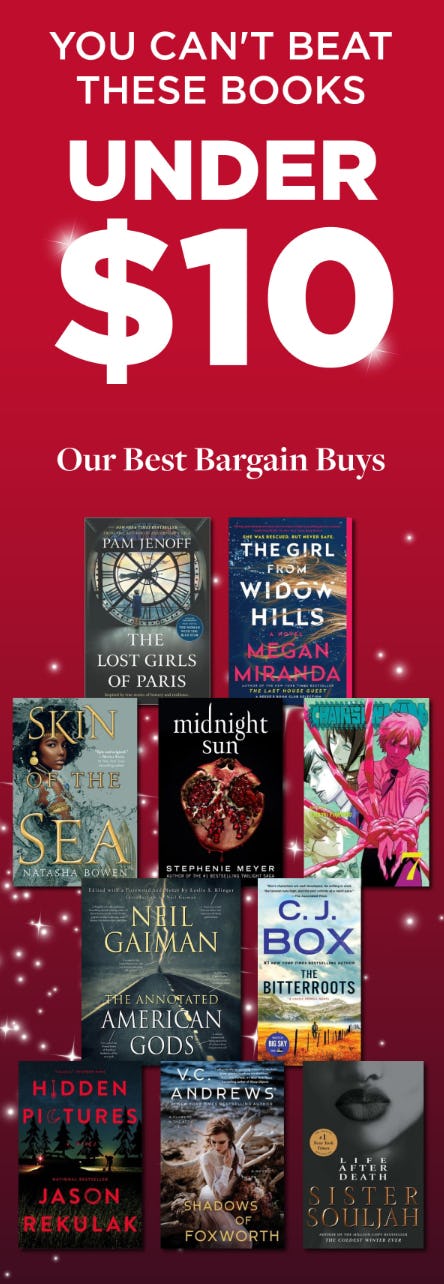 Books Under $10 from Books-A-Million
