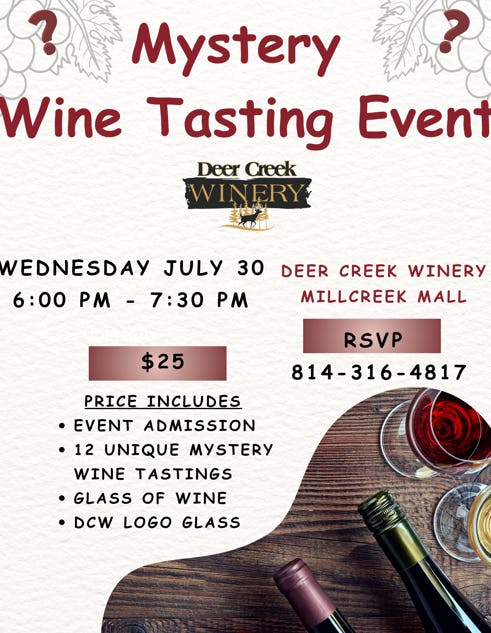Mystery wine tasting