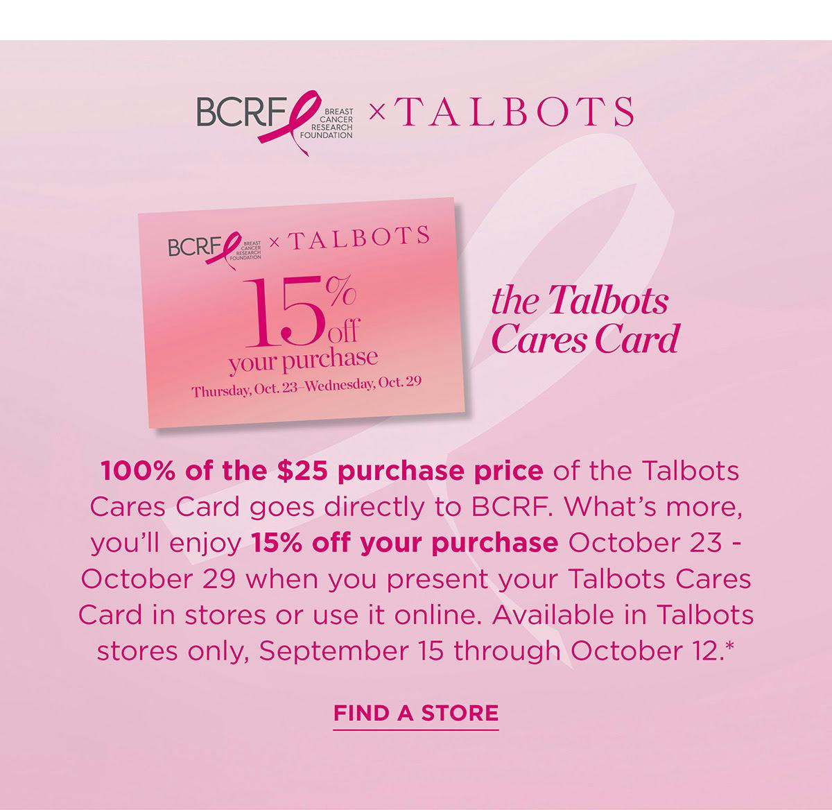 Talbots Cares Card