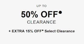 Up to 50% off Clearance