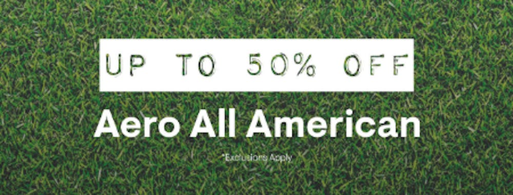 Up to 50% Off Aero All American