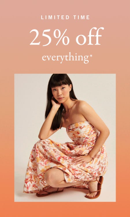 25% Off Everything from Abercrombie & Fitch